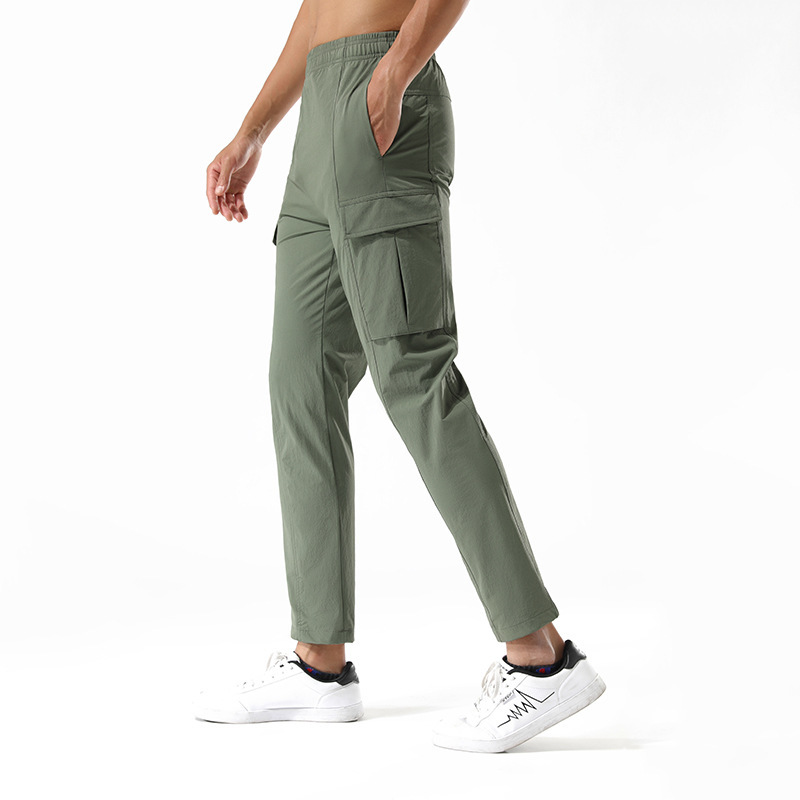 Men's Slim Joggers Workout Pants for Gym Running and Bodybuilding Athletic Bottom Sweatpants with Deep Pockets