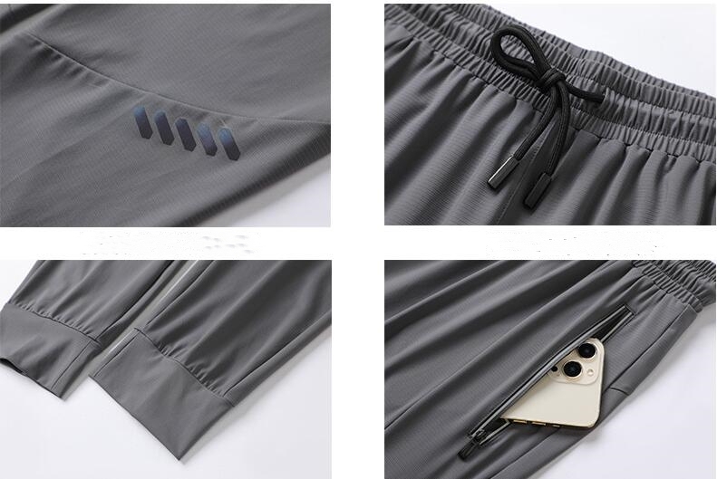 Mens' Fleece Joggers Pants with Deep Pockets in Loose-fit Style