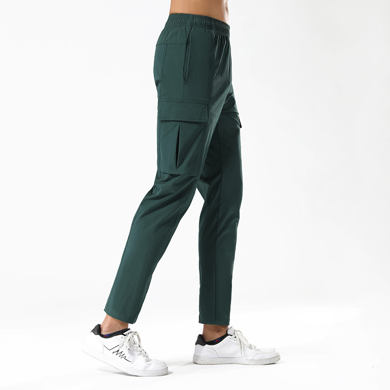 Men's Slim Joggers Workout Pants for Gym Running and Bodybuilding Athletic Bottom Sweatpants with Deep Pockets