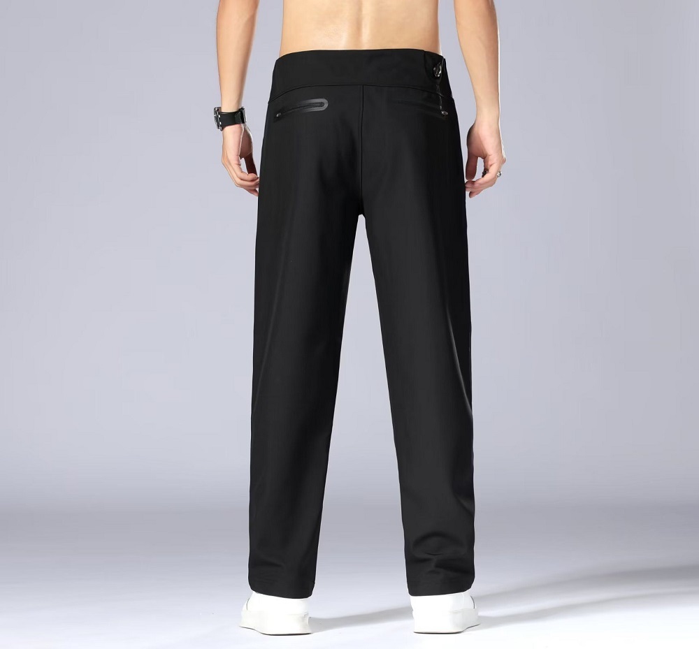 Mens Fleece Cargo Sweatpants Outdoor Sports Joggers Pants Drawstring High Waist Utility Sweatpants for Men with Pockets