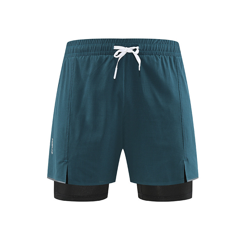 Men's 2 in 1 Running Shorts with Liner,Dry Fit Workout Shorts with Pockets