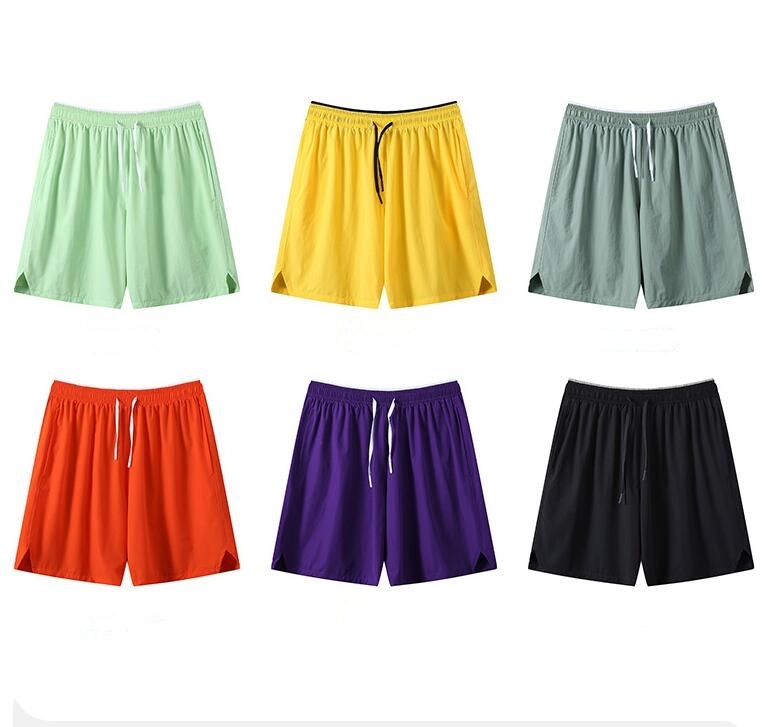 Men's Gym Shorts Sports Quick Dry Workout Running or Casual Training Short with Zipper Pockets