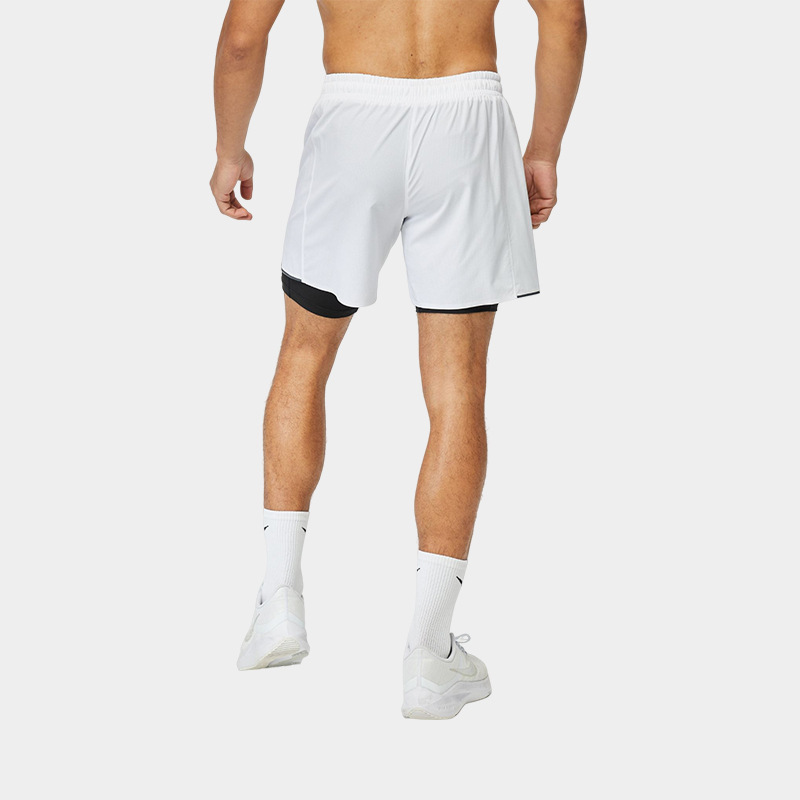 Men's 2 in 1 Running Shorts with Liner,Dry Fit Workout Shorts with Pockets