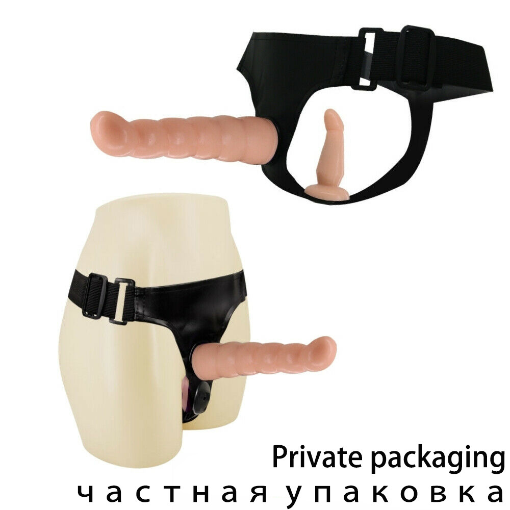 Realistic Penis Insertion Toy Double Head Dildo Adjustable Belted Silicone Female Pleasure Dildo Simulated Penis Dildo for Female Panties