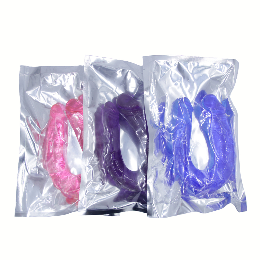Double-Ended Dildo Waterproof Jelly Double Dongs Realistic Dildo Penis Cock Anal Butt Plug Prostate Massager G-Spot Stimulation Adult Sex Toys for Women Men