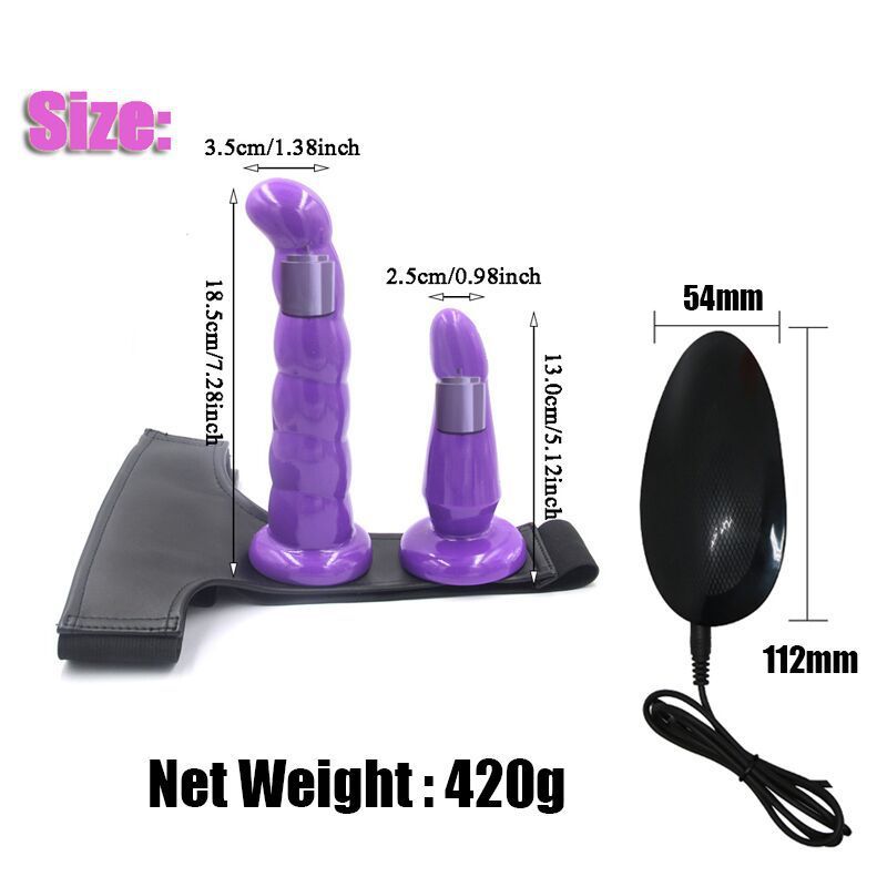 Sling Dildo, Big Head Dildo G-Spot Stimulator Lesbian Couple Sex Toy with Realistic Anal Dildo Penis for Beginners