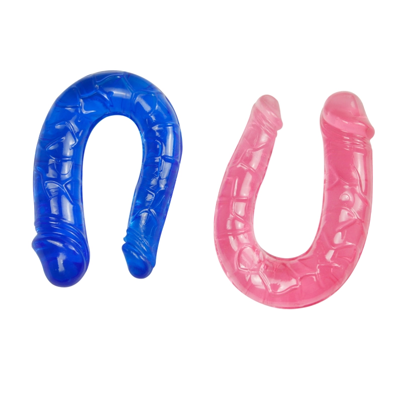 Double-Ended Dildo Waterproof Jelly Double Dongs Realistic Dildo Penis Cock Anal Butt Plug Prostate Massager G-Spot Stimulation Adult Sex Toys for Women Men