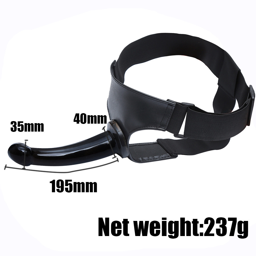 Popular dildo shop wearable silicone rubber penis adult sex toy double lesbian dildo belt anal strap on realistic dildo