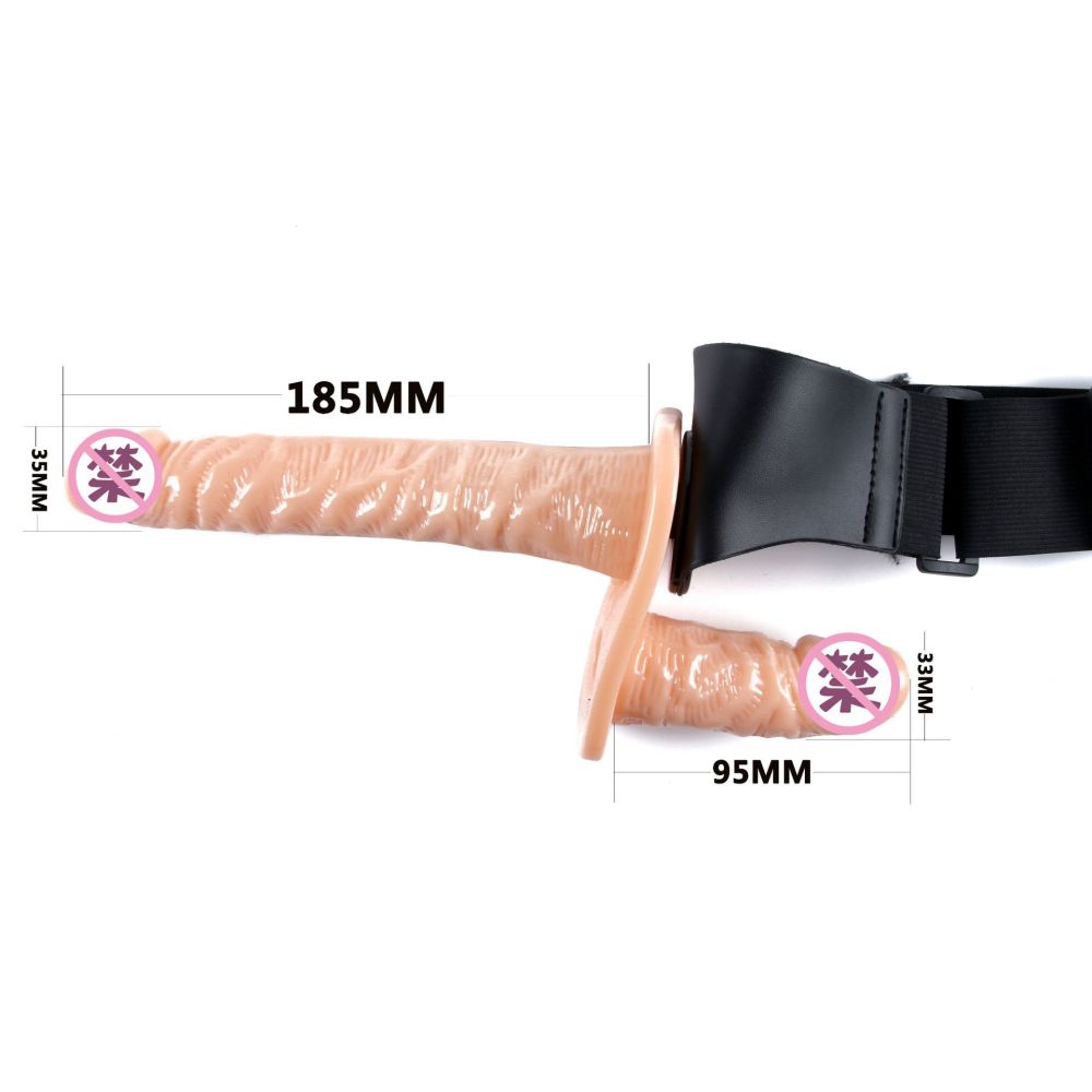 hot Female Strap Vibrating Artifical Penis With Belt Wearable Harness Sex Toys Masturbator Double Head Anal Vaginal Dildo