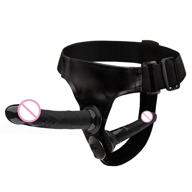 Hot Sex toys Lesbian Strapon Ultra Elastic Harness Belt Strap On Big Dildo Double Penis Realistic Dildos For Woman