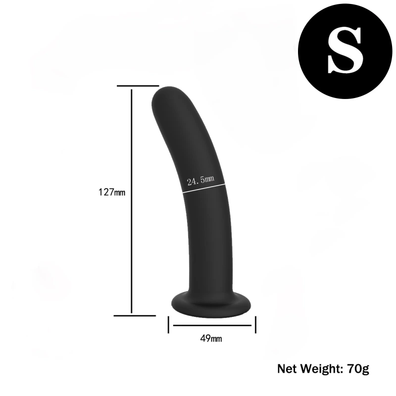3Pcs Anal Plug Trainer Kit, Silicone Butt Plugs Soft Anal Sex Toys Prostate Massager for Adult Sex Life Black