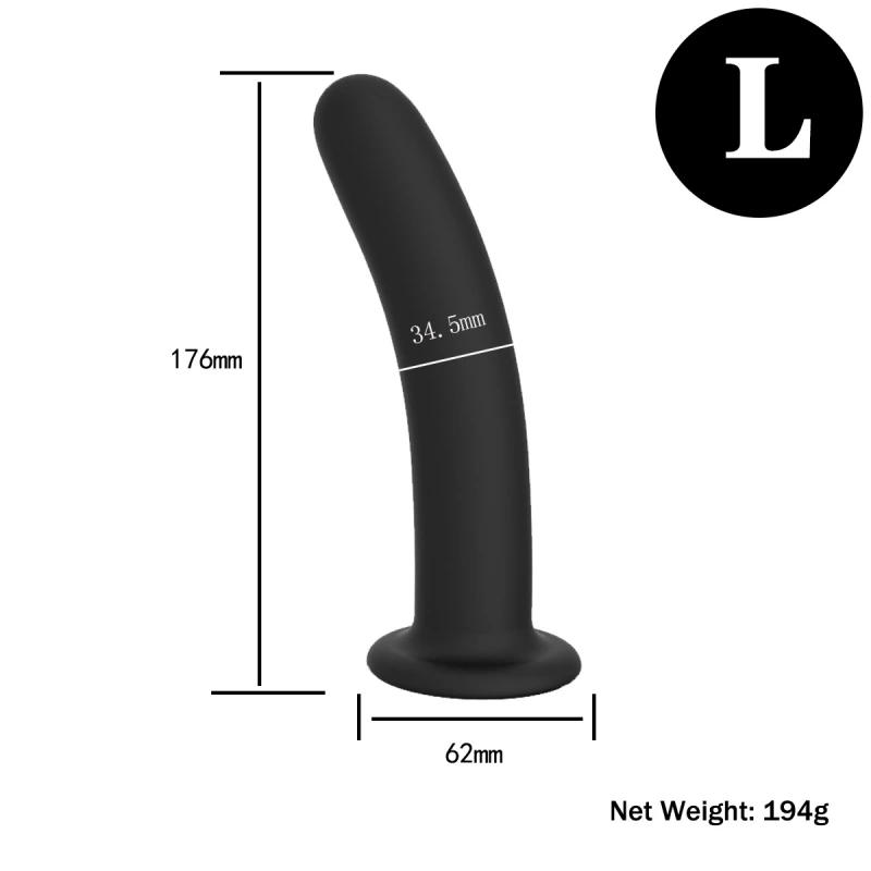 3Pcs Anal Plug Trainer Kit, Silicone Butt Plugs Soft Anal Sex Toys Prostate Massager for Adult Sex Life Black
