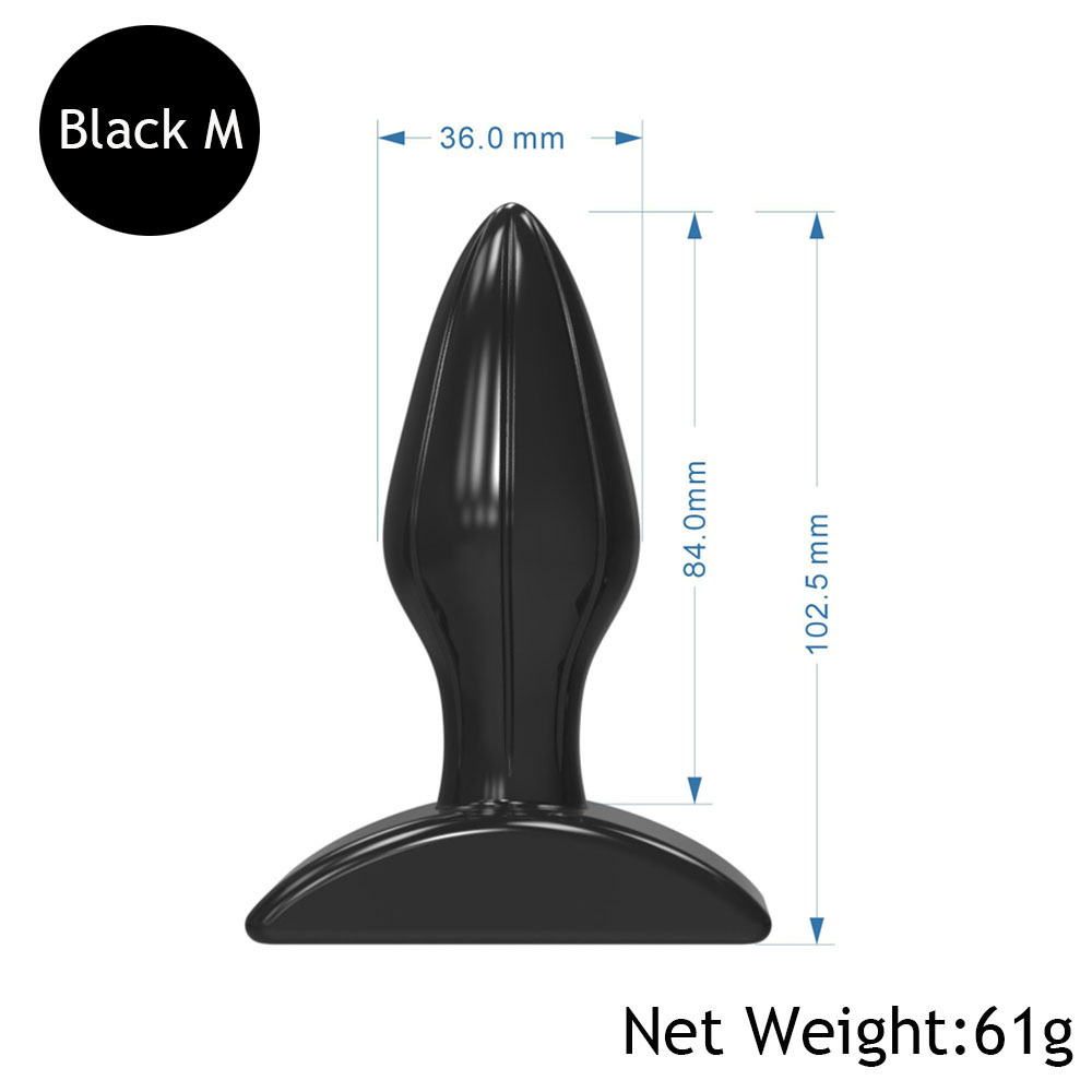 Doc Johnson Red Boy-L M S butt plug -5.5 inches long and 1.7 inches wide - an anal toy that stimulates the prostate - suitable for beginner and intermediate anal players