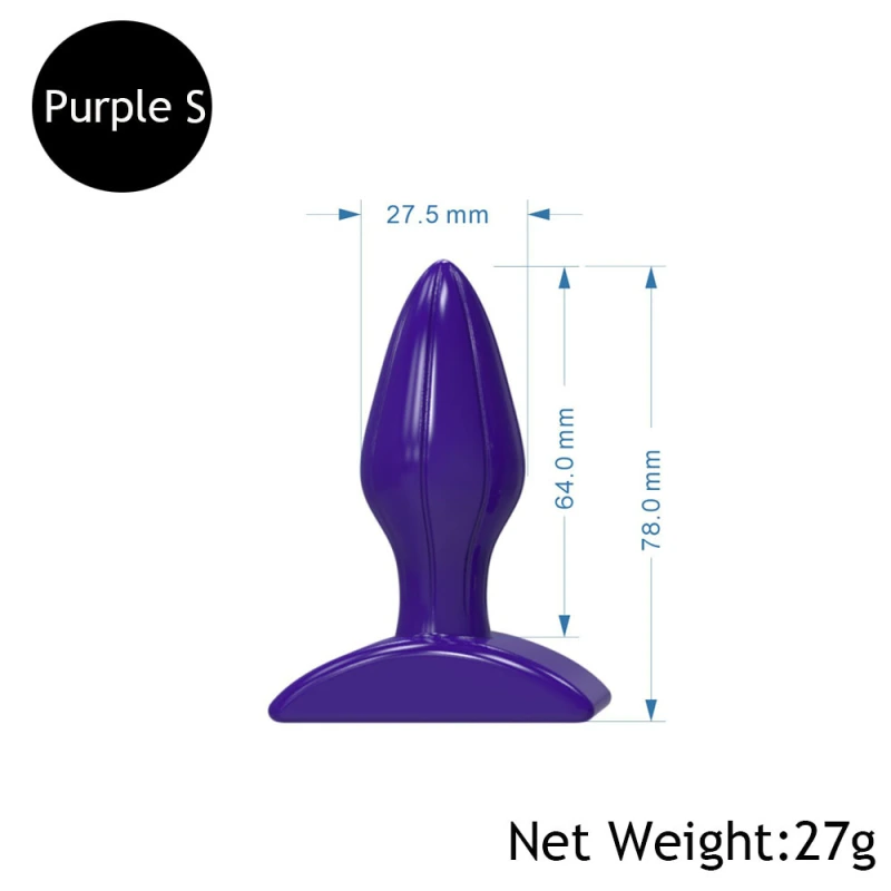 Doc Johnson Red Boy-L M S butt plug -5.5 inches long and 1.7 inches wide - an anal toy that stimulates the prostate - suitable for beginner and intermediate anal players