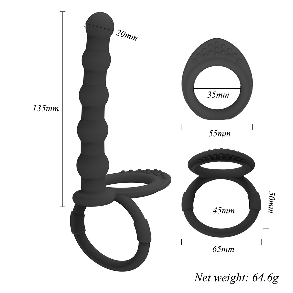 Anal Plug Sextoys Massager Sex Products Vaginal Stimulator with Wearable Silicone Anal Beads Dildo Sex Toys for Woman and Man