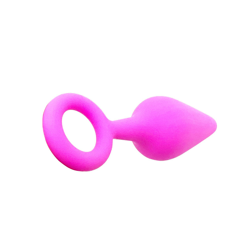 Silicone Anal Plug, 3PCS Butt Plugs Training Set Prostate Massage Anus Dilator Anal Ball, Adult Sex Toys & Games for Men Women (Purple)