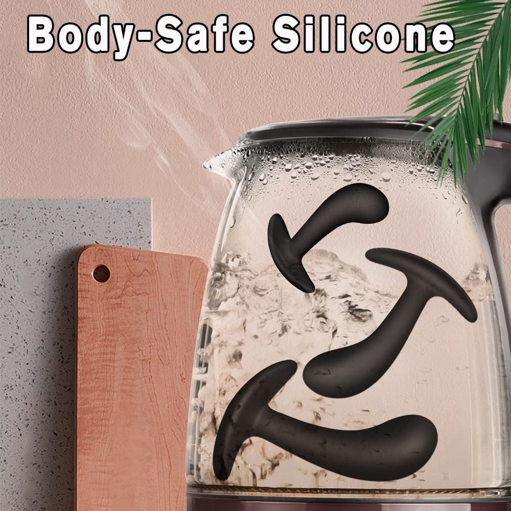 Wireless Remote Control Vibrating 3pcs Anal Plug Male Wearable Silicone Butt Sex Anal Toys For Adults Men Vibrator Prostate Massage