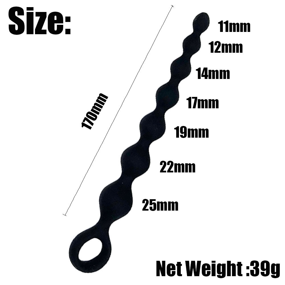 Heart beads Soft Anal Plug anus Toys Big Balls Silicone G-Spot Stimulating Butt Plugs Adult Sex Couple Sexy