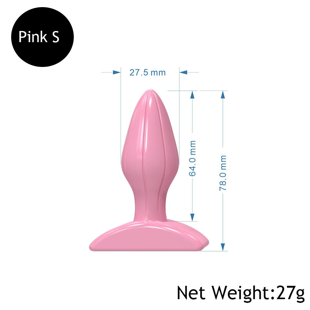Doc Johnson Red Boy-L M S butt plug -5.5 inches long and 1.7 inches wide - an anal toy that stimulates the prostate - suitable for beginner and intermediate anal players