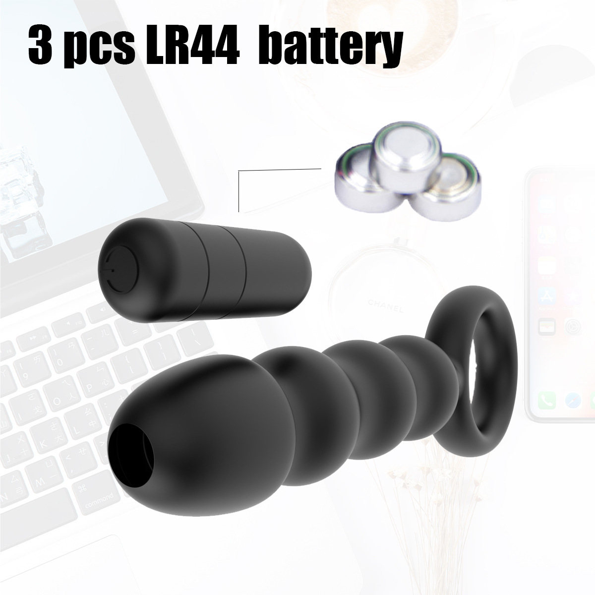 3 pcs Remote Control Butt Plug Sex Toys Chastity Anal Plug Vibrator For Man Women