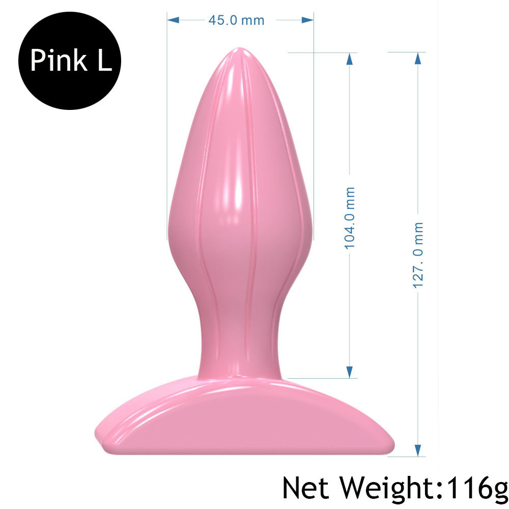 Doc Johnson Red Boy-L M S butt plug -5.5 inches long and 1.7 inches wide - an anal toy that stimulates the prostate - suitable for beginner and intermediate anal players