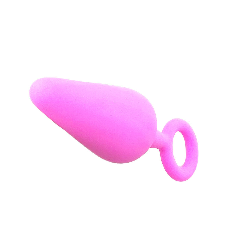Silicone Anal Plug, 3PCS Butt Plugs Training Set Prostate Massage Anus Dilator Anal Ball, Adult Sex Toys & Games for Men Women (Purple)