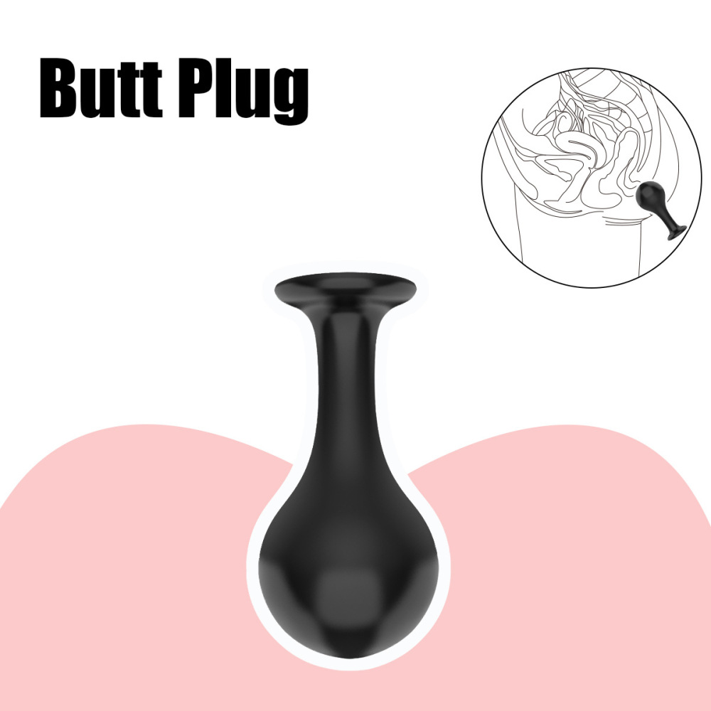 4pcs Anal Plug Butt Sex New Top Unique Design Sex Toy Adult Products Crystal Glass Transparent Calabash Shaped Anal Butt Plug Stimulate