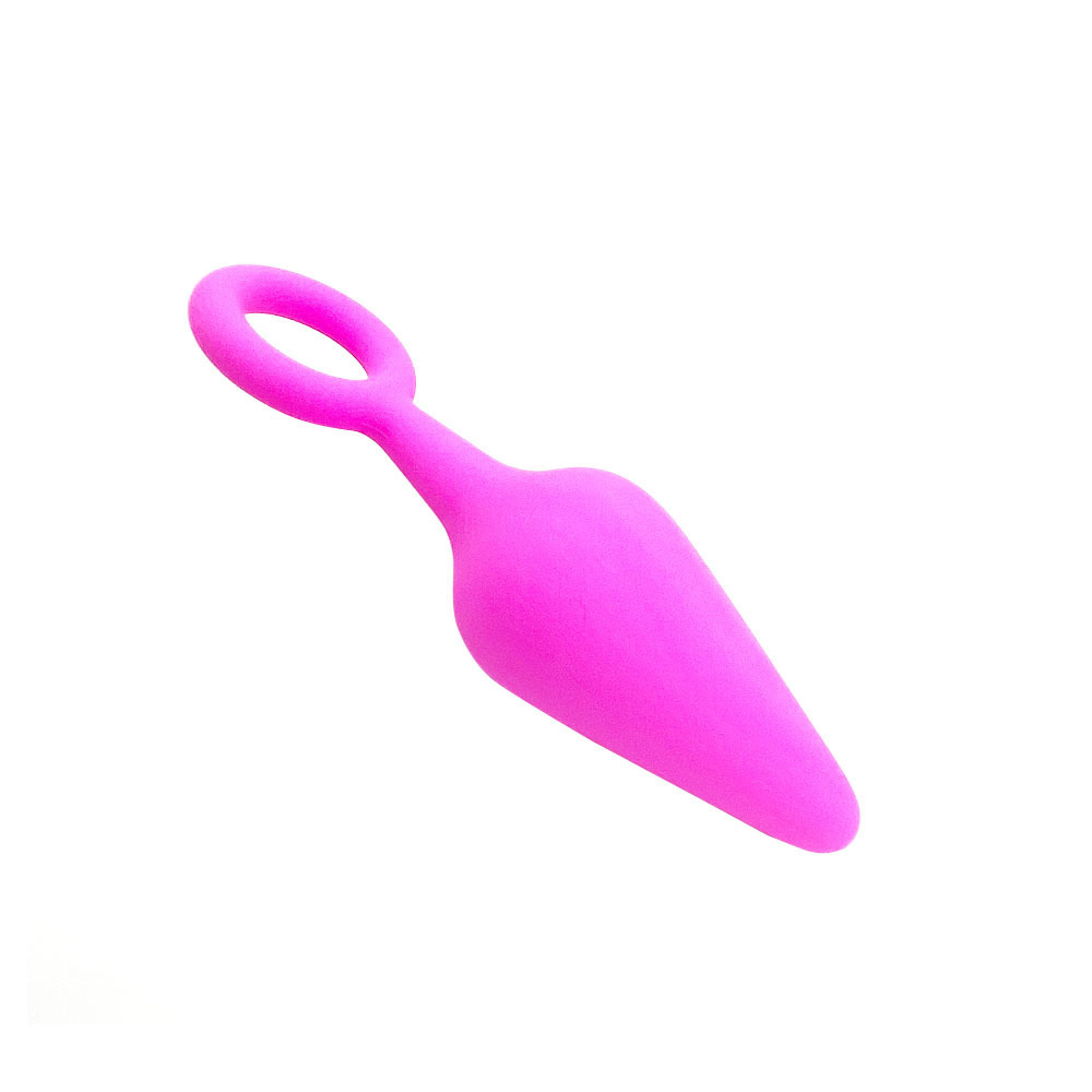 Silicone Anal Plug, 3PCS Butt Plugs Training Set Prostate Massage Anus Dilator Anal Ball, Adult Sex Toys & Games for Men Women (Purple)