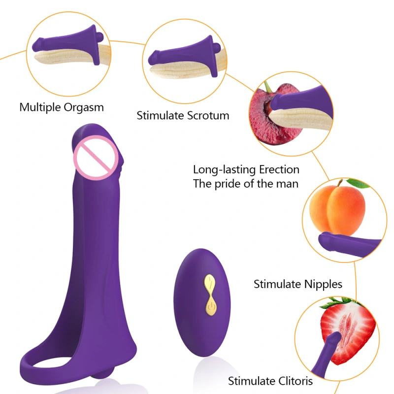 Wireless remote control double headed vibrator dildo vibrator lesbian sex toy female anal plug vibrator sex toy for women