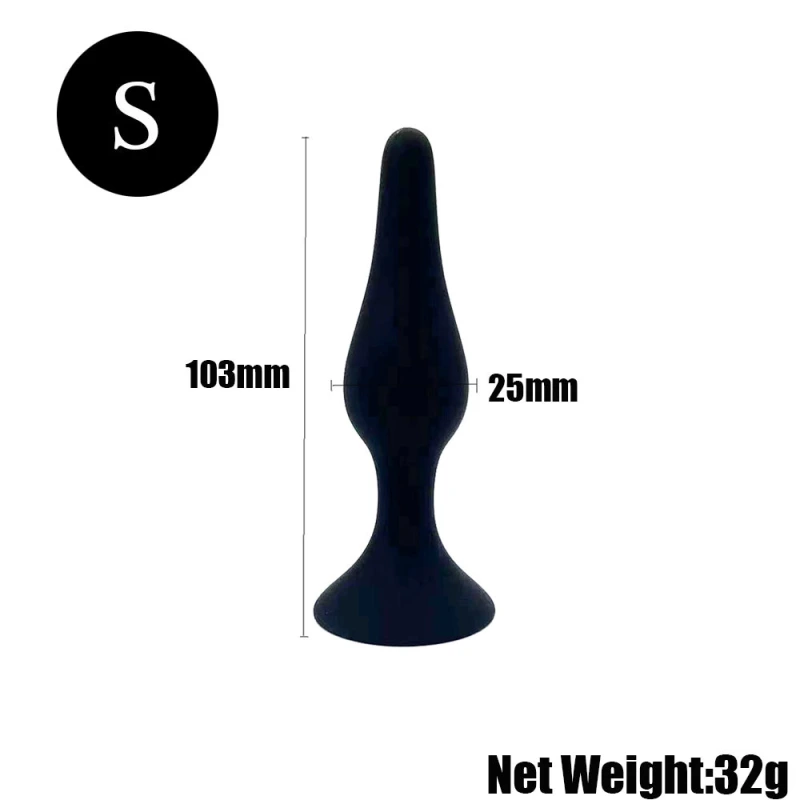 Hisionlee Sex Toys 4PCS Anal Plug Set Silicone Anal Butt Plug Adult Sex Toys for Women,Men and Beginners(Black)
