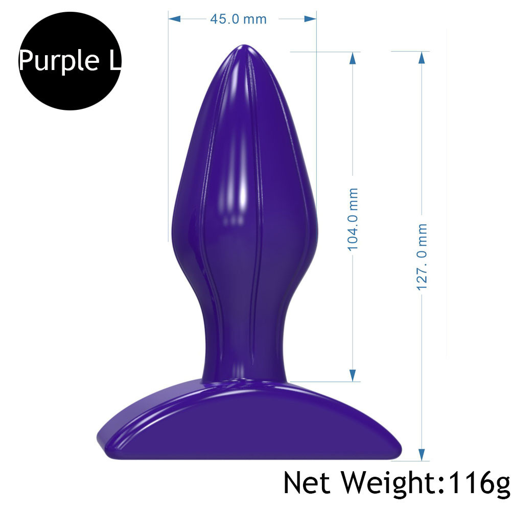 Doc Johnson Red Boy-L M S butt plug -5.5 inches long and 1.7 inches wide - an anal toy that stimulates the prostate - suitable for beginner and intermediate anal players