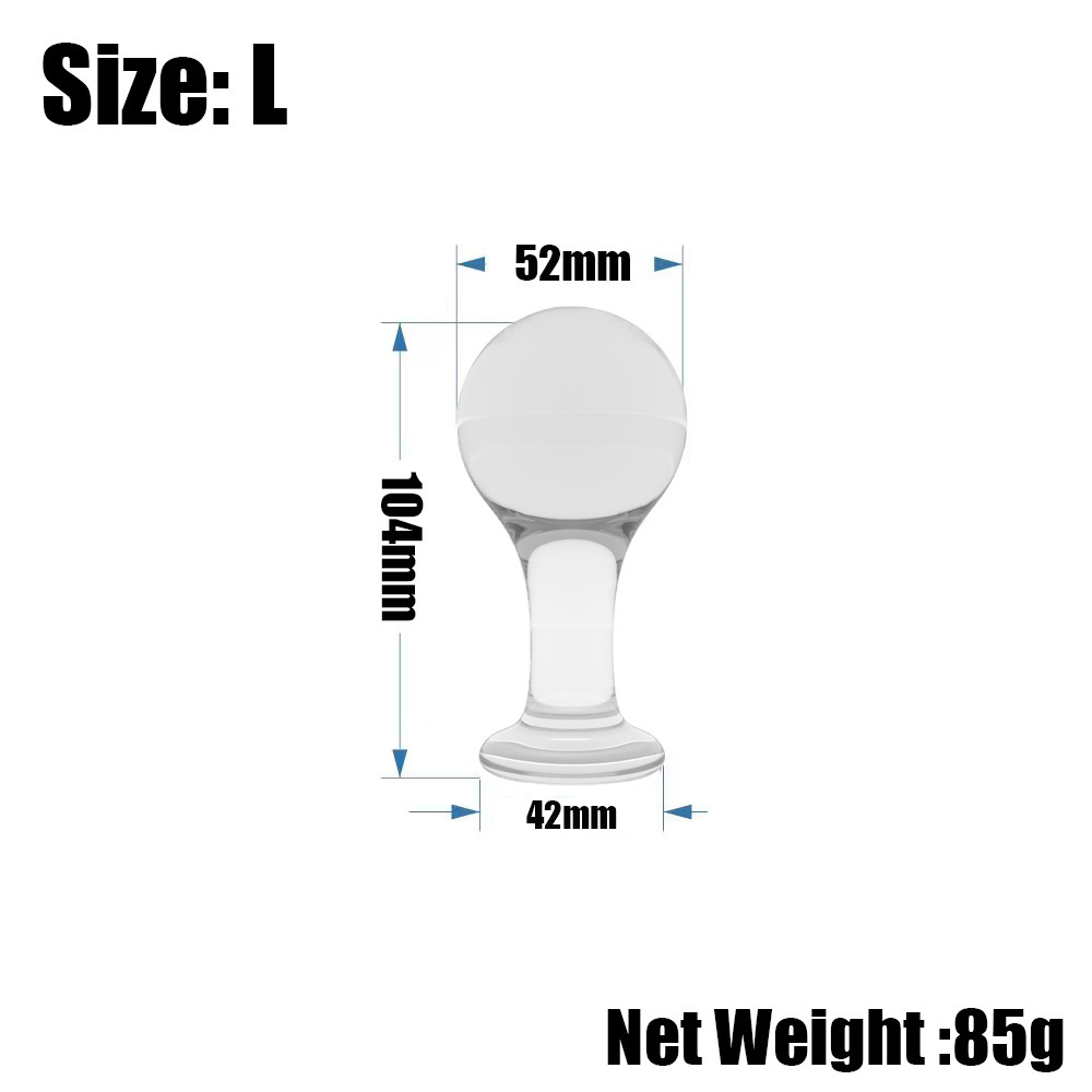 4pcs Anal Plug Butt Sex New Top Unique Design Sex Toy Adult Products Crystal Glass Transparent Calabash Shaped Anal Butt Plug Stimulate