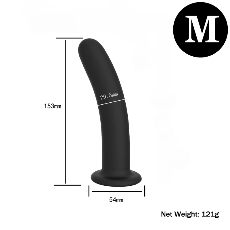 3Pcs Anal Plug Trainer Kit, Silicone Butt Plugs Soft Anal Sex Toys Prostate Massager for Adult Sex Life Black