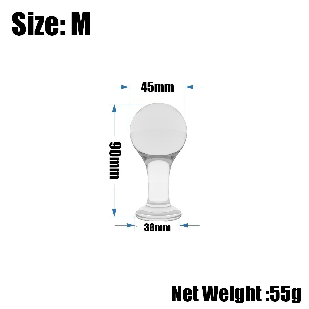 4pcs Anal Plug Butt Sex New Top Unique Design Sex Toy Adult Products Crystal Glass Transparent Calabash Shaped Anal Butt Plug Stimulate