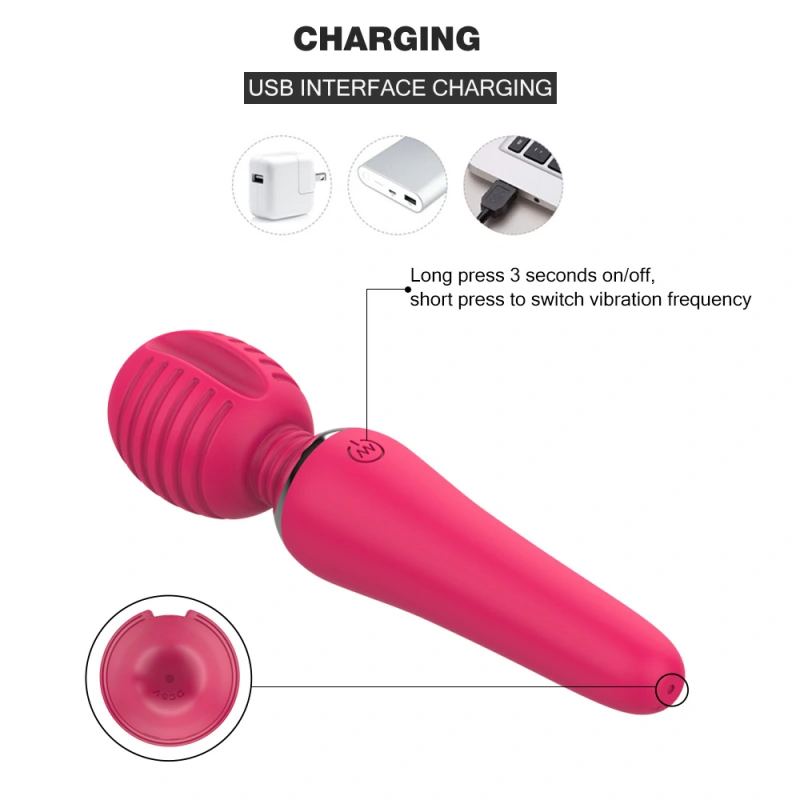 Wireless Dildo AV Vibrators Magic Wand for Women Clitoris Stimulator 72 Frequency Strong Motor Massager Goods Sex Toys for Adult