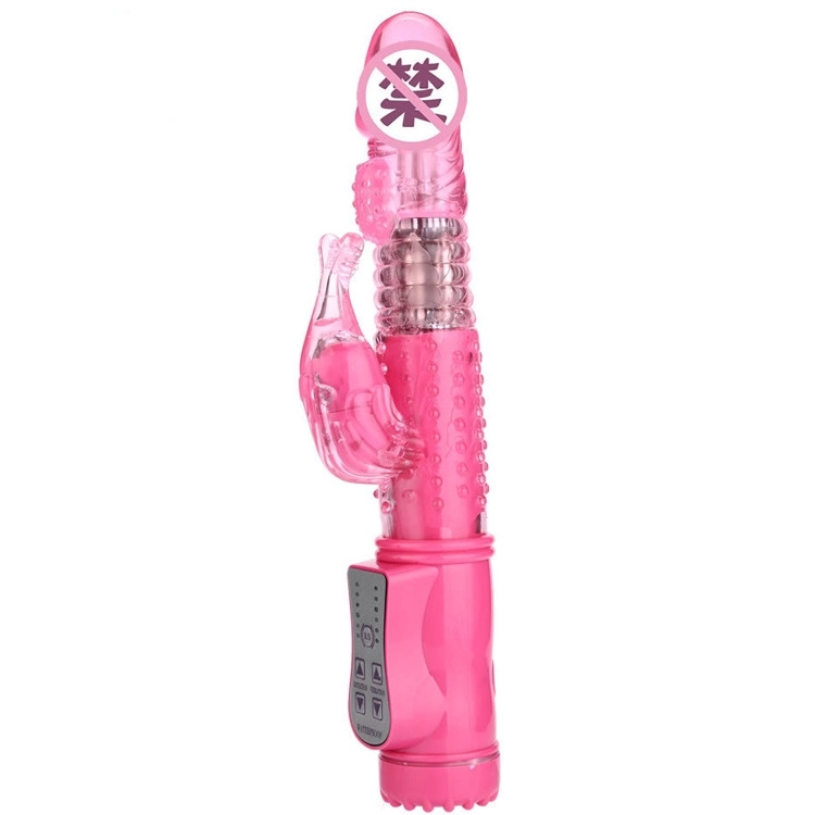 Rabbit Vibrator 10 Speeds Rotation Jelly G Spot Dildo Vibrator Body Massager Female Masturbator Adult Product Sex Toys for Women