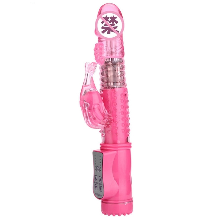 Rabbit Vibrator 10 Speeds Rotation Jelly G Spot Dildo Vibrator Body Massager Female Masturbator Adult Product Sex Toys for Women