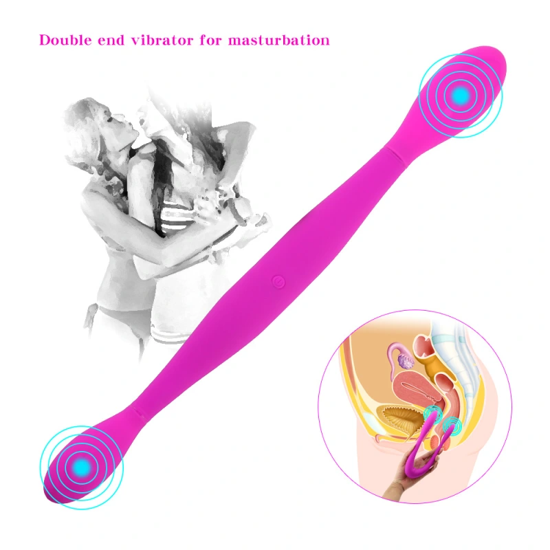 Rechargeable Dual Vibrator 7 Speeds Double Head Jump Egg Bullet Dildo Vibrator Anal Butt Plug Adult Sex Toy For Couple Men Women