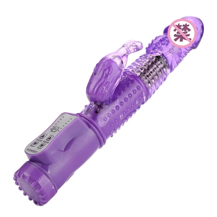 Rabbit Vibrator 10 Speeds Rotation Jelly G Spot Dildo Vibrator Body Massager Female Masturbator Adult Product Sex Toys for Women