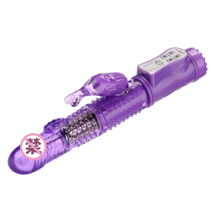 Rabbit Vibrator 10 Speeds Rotation Jelly G Spot Dildo Vibrator Body Massager Female Masturbator Adult Product Sex Toys for Women
