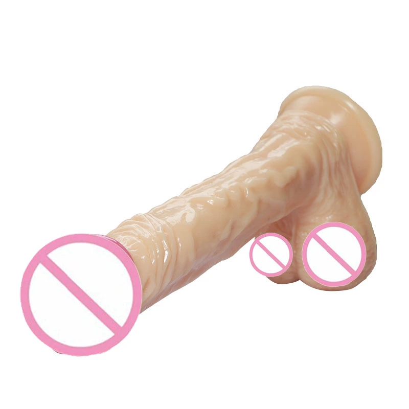 Doc Johnson The D - Realistic D - ULTRASKYN Slim 9 Inch with Balls - Vanilla