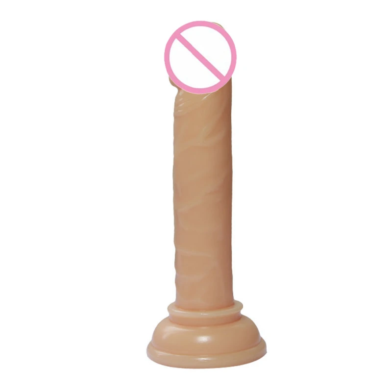 Tapered Penis Realistic Dildo for Beginners, 8 inch Soft Silicone Dildo with Strong Suction Cup for Hands-Free Play, Huge Thick Dildos for G spot Stimulation Anal Play, Sex Toys for Women and Couples