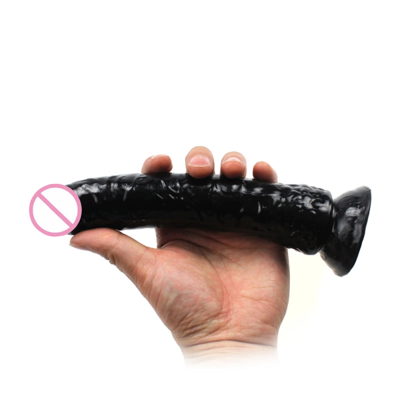 Transparent sexual crystal color sequins simulation penis dildo sex toys for women