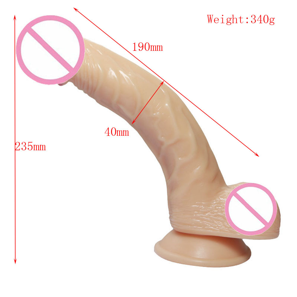 Realistic Dildos Feels Like Skin Adult Sex Toys for Women, Soft Silicone with Strong Suction Cup for Hands-Free Play, Vlatne Anal Dildo with Balls Lifelike Fake Penis G Spot Stimulator,