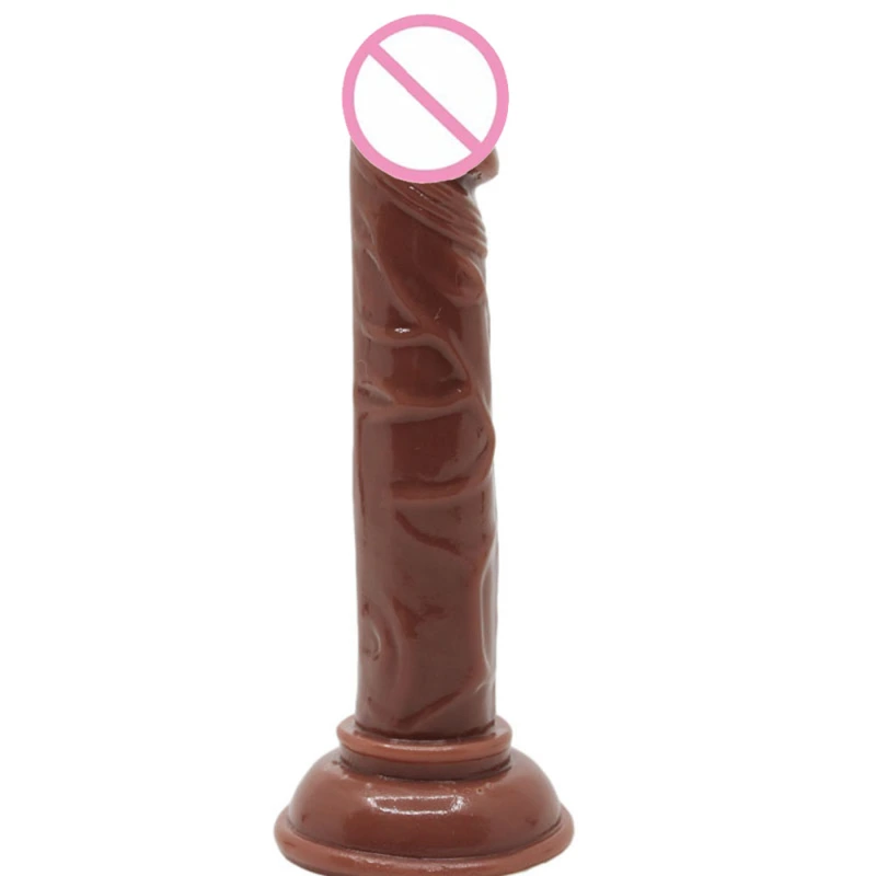 Tapered Penis Realistic Dildo for Beginners, 8 inch Soft Silicone Dildo with Strong Suction Cup for Hands-Free Play, Huge Thick Dildos for G spot Stimulation Anal Play, Sex Toys for Women and Couples