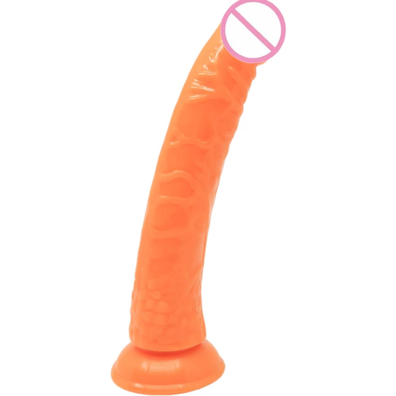 Transparent sexual crystal color sequins simulation penis dildo sex toys for women