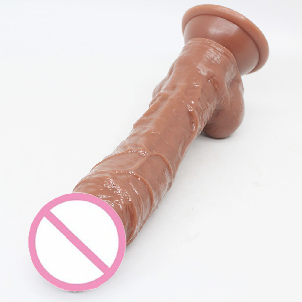 Realistic Dildo for Beginners Lifelike Huge Silicone Dildo, with Strong Suction Cup for Hands-Free Play, Realistic Penis for G-Spot Stimulation Dildos Anal Sex Toys for Women and Couple 7.7 "