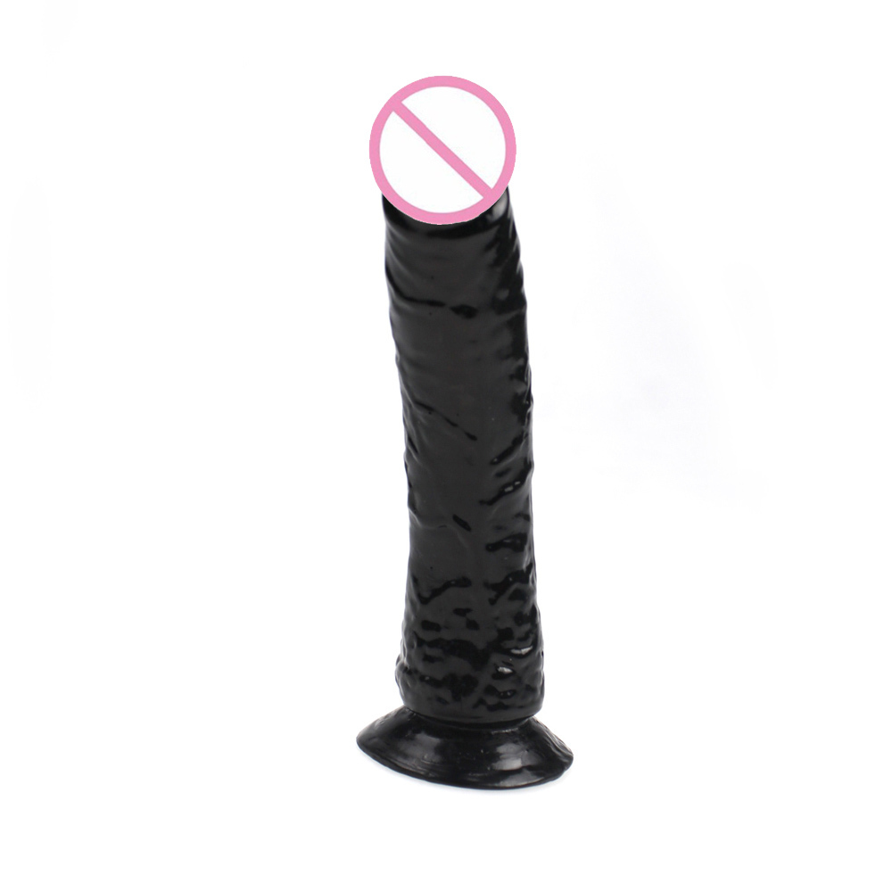 Transparent sexual crystal color sequins simulation penis dildo sex toys for women