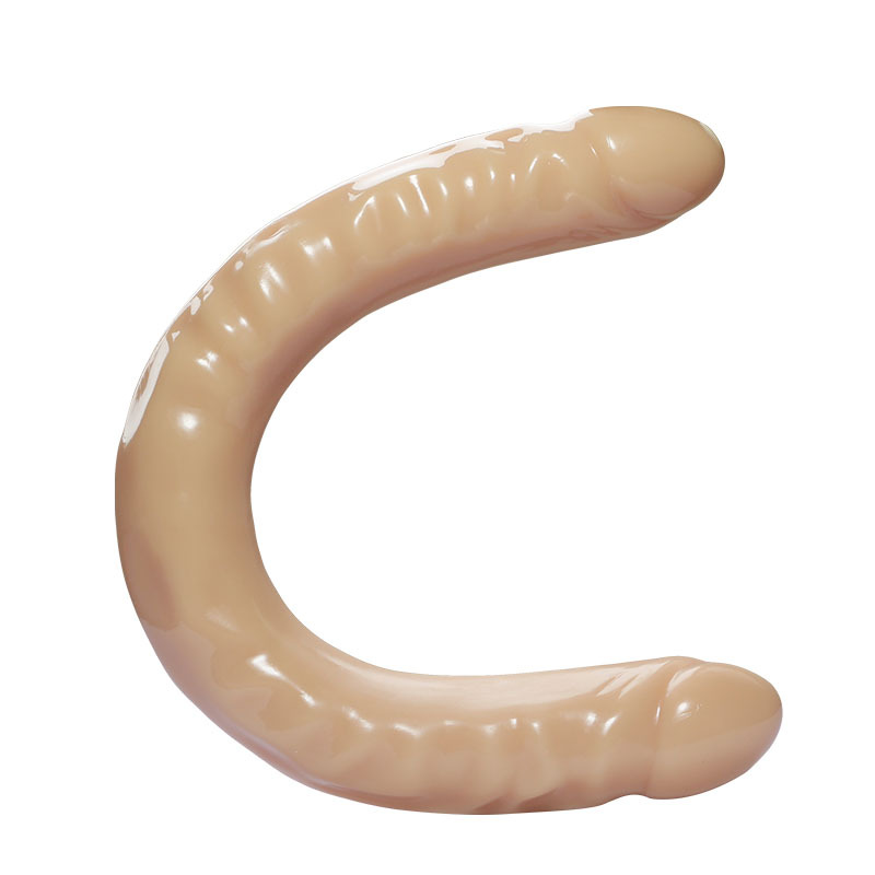 Liquid silicone waterproof double head U shape dildo male and female masturbator sex toys