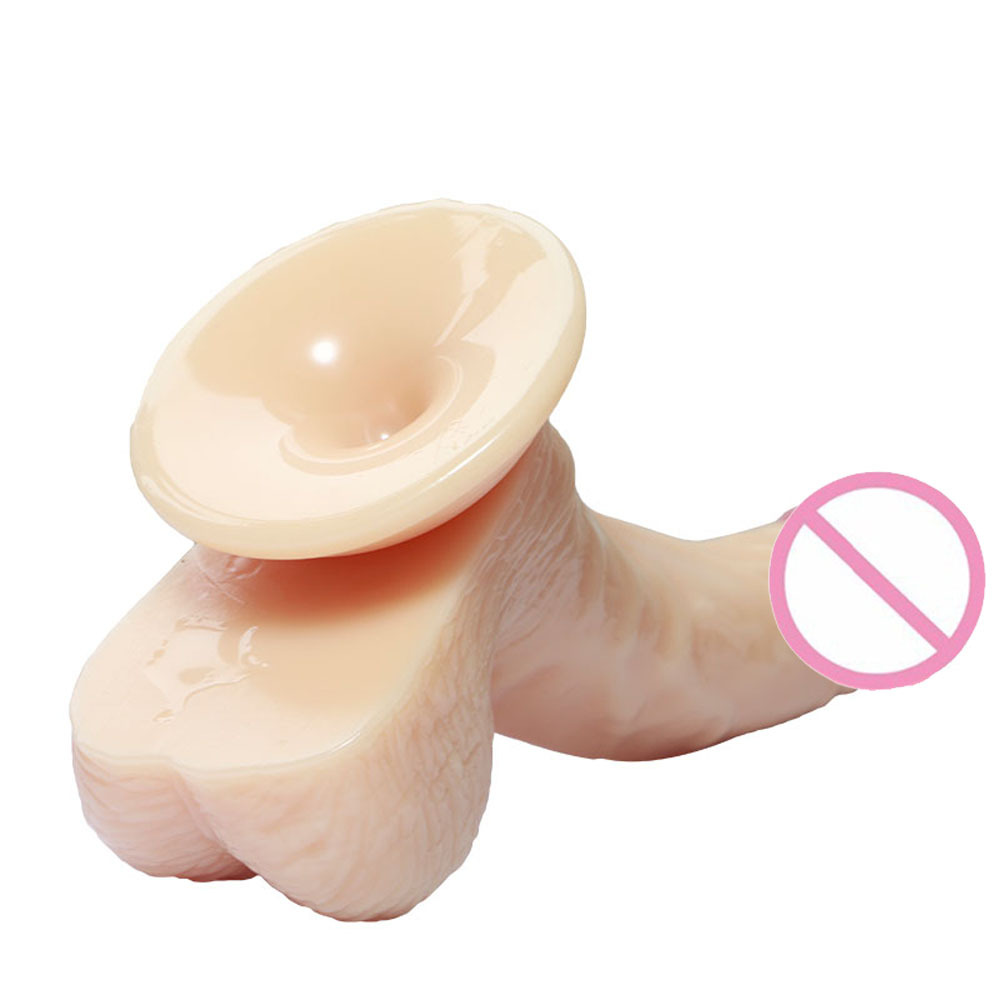 Sex Toy for Women 7 Inch Realistic Silicone Dildo,Body-Safe Material Strong Suction Cup Ultra Soft Lifelike Thick Anal Dildo for Men G spot Stimulator with Curved Shaft and Balls Throat Trainer